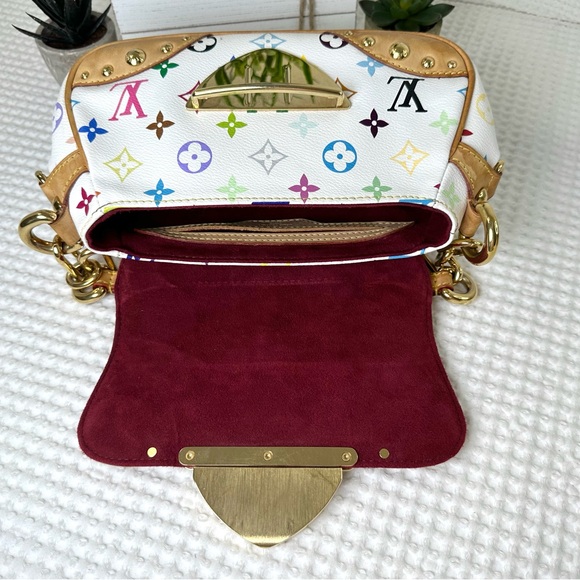 💖AUTHENTIC Louis Vuitton Marilyn Bag White Multicolor Monogram - Picture 10 of 16